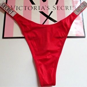 Victoria Secret Logo Shine Thong